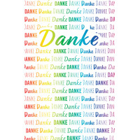 SUSY CARD Grußkarte "Danke Rainbow"