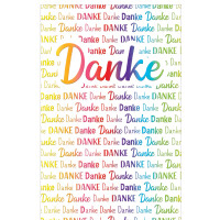 SUSY CARD Grußkarte "Danke Rainbow"