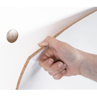 Bi-Office Weißwandtafel LOOP, lackiert, 1.500 x 900 mm