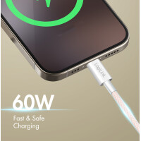 LogiLink USB 2.0 Kabel, USB-C - USB-C Stecker, 0,5 m, weiß