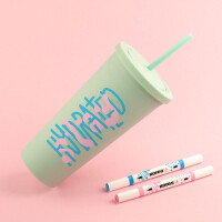 Kores Acrylmarker Duo, 2 Spitzen, 6er Set, farbig sortiert