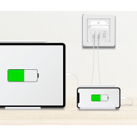 LogiLink USB-Steckdosenadapter, 2x USB-C PD, weiß,...