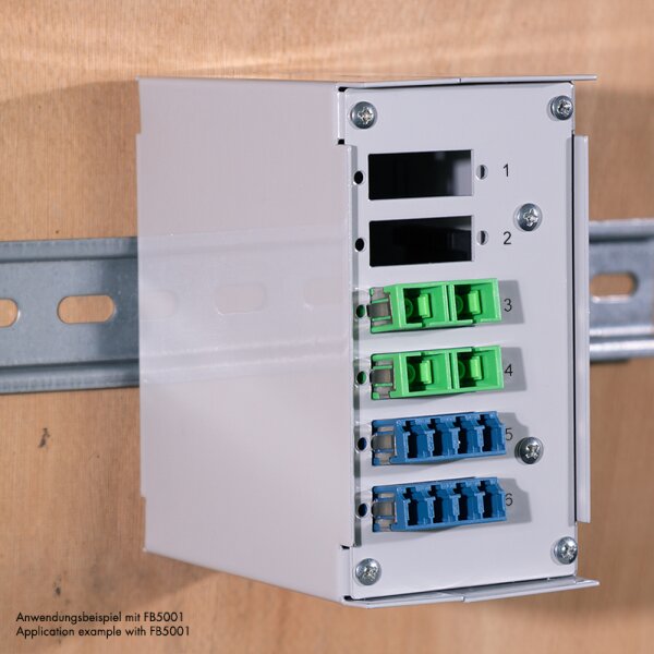 LogiLink Frontblende f&uuml;r Splei&szlig;verteiler, f&uuml;r 6 Ports