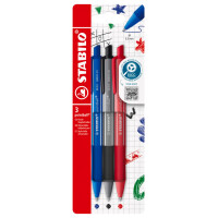 STABILO Druckkugelschreiber pointball colorful, 3er Etui