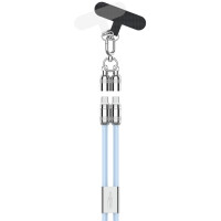 ANSMANN Smartphone Lanyard Kabel, USB-C - USB-C, blau