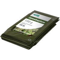 AGRIplus Gewebeplane mit Ösen, 10 x 15 m, grün,...