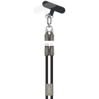 ANSMANN Smartphone Lanyard Kabel, USB-C - Lightning, rose