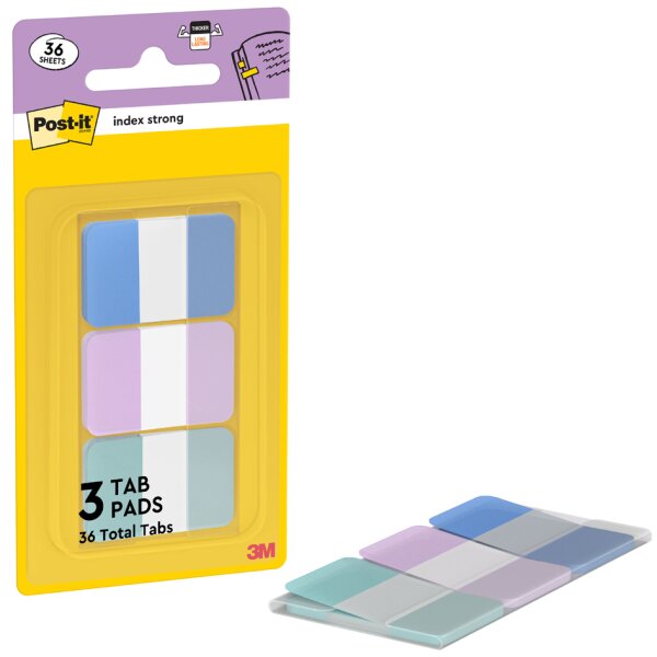 Post-it Haftmarker Index Strong, Standard, Pastell