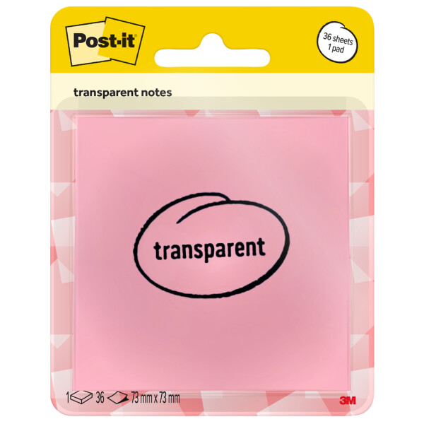 Post-it Haftnotizen transparent notes, pastellblau