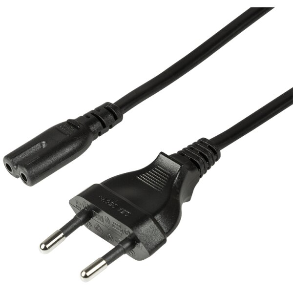 LogiLink Netzkabel, Eurostecker - Kleinger&auml;tekupplung, 7,5 m