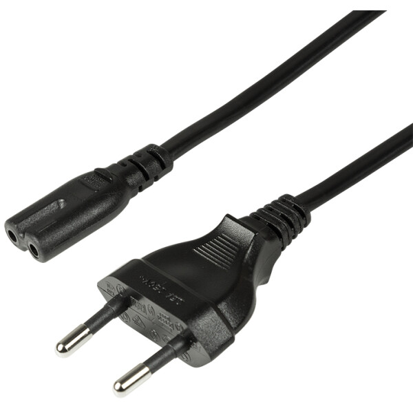 LogiLink Netzkabel, Eurostecker - Kleingerätekupplung, 1,0 m