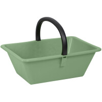 EDA Sammelkorb mit Griff, 18 Liter, Kunststoff, grün