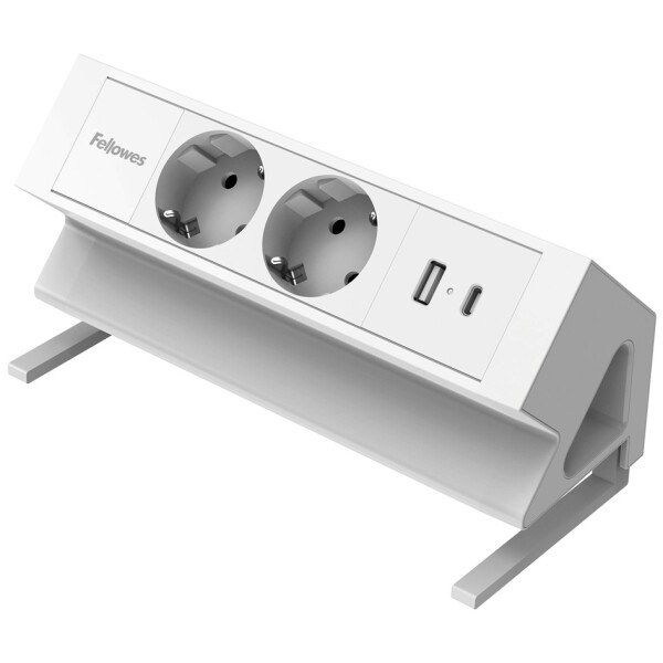 Fellowes Tisch-Steckdosenleiste Power Desk 2, Typ F, schwarz