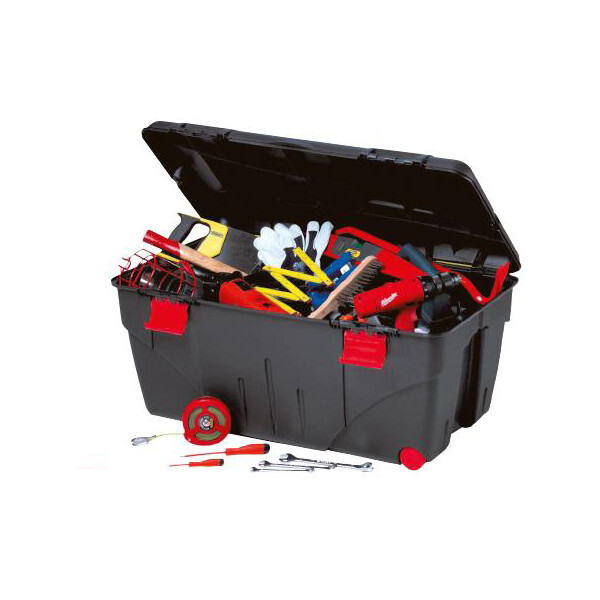 EDA Aufbewahrungsbox TRAFIC, 200 Liter, schwarz rot