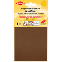 KLEIBER Kunstleder-Flicken, selbstklebend, hellbraun