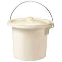 EDA Hygiene-Eimer, mit Metallgriff, 5,5 Liter, creme