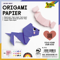 folia Origami-Faltblätter Duo Uni, 80 g qm, 130 x...