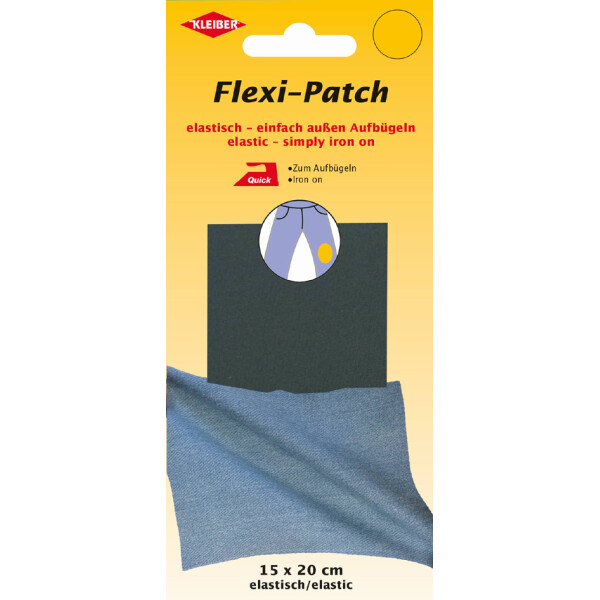 KLEIBER Flexi-Patch zum au&szlig;en Aufb&uuml;geln, grau