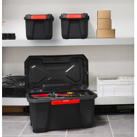 EDA Aufbewahrungsbox XPERT PRO, 70 L, schwarz rot