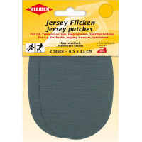 KLEIBER Jersey-Bügelflicken, 85 x 130 mm, grau