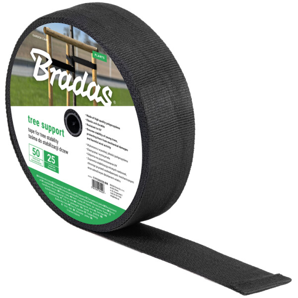 Bradas Baum-Bindeband, PP, 30 mm x 50 m, schwarz