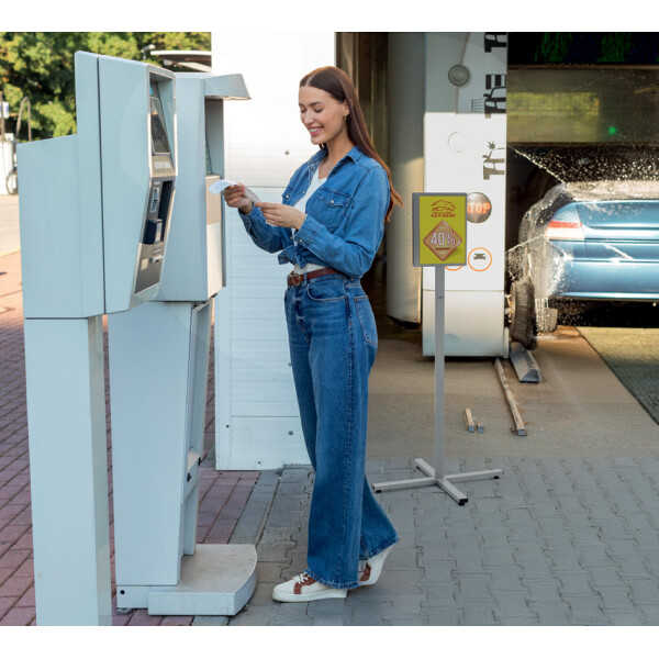 DURABLE Infoständer INFO STAND OUTDOOR, DIN A4, grau