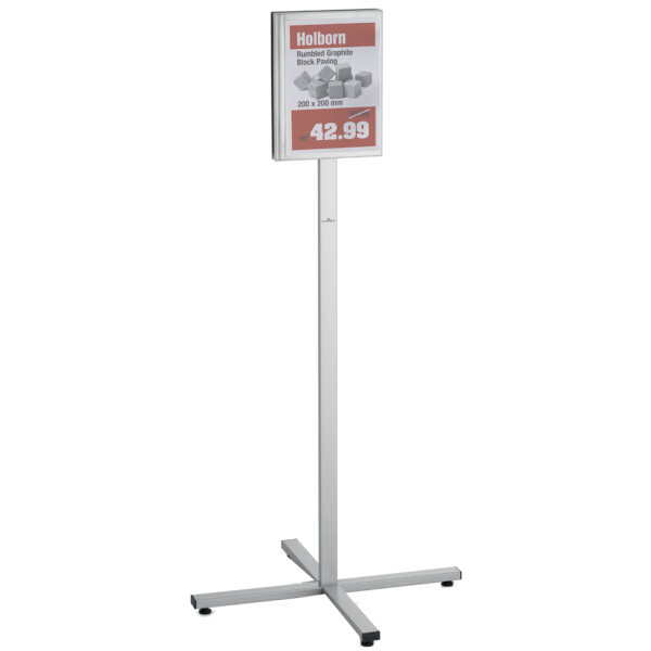 DURABLE Infoständer INFO STAND OUTDOOR, DIN A4, grau