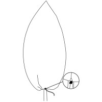 Bradas Winter-Vlieshaube für Pflanzen, 450 mm,...