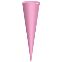 ROTH Schultüten-Rohling ohne Verschluss, 700 mm, rosa