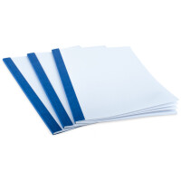 pavo Thermobindemappe, Lederstruktur, DIN A4, 6 mm, blau