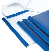 pavo Thermobindemappe, Lederstruktur, DIN A4, 3 mm, blau