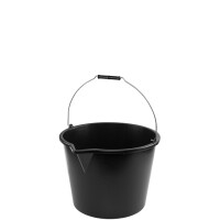 Bradas Baueimer mit Ausgießer, 5 Liter, PP, schwarz