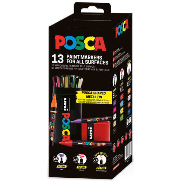 POSCA Pigmentmarker, 13er K&ouml;cher