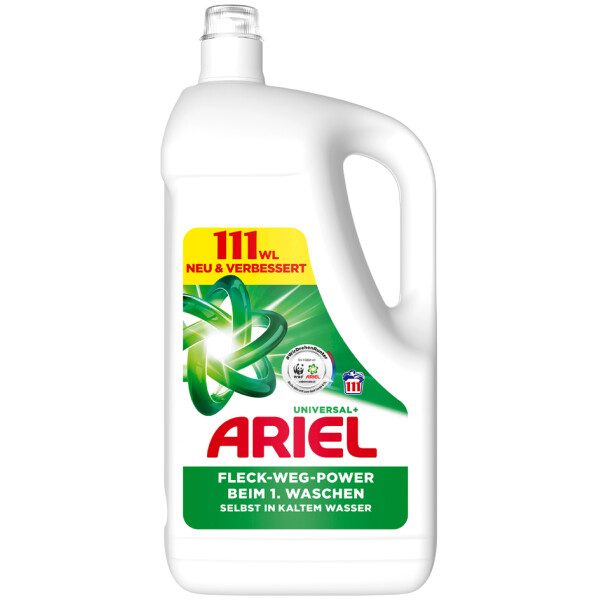 ARIEL Flüssigwaschmittel Universal+, 4,995 Liter - 111 WL