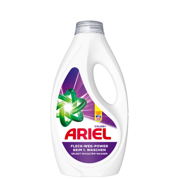 ARIEL Flüssigwaschmittel Color+, 1,125 Liter - 25 WL