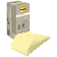 Post-it Haftnotizen Recycling z-notes, 76 x 76 mm, gelb