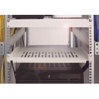 LogiLink 19" Fachboden, 1 HE, Festeinbau, (T)300 mm,...