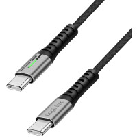 LogiLink USB 3.2 Kabel mit LED, USB-C - USB-C Stecker, 1,5 m
