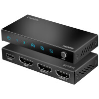 LogiLink 4K 60 Hz HDMI Splitter, Downscaler, EDID, 2-fach