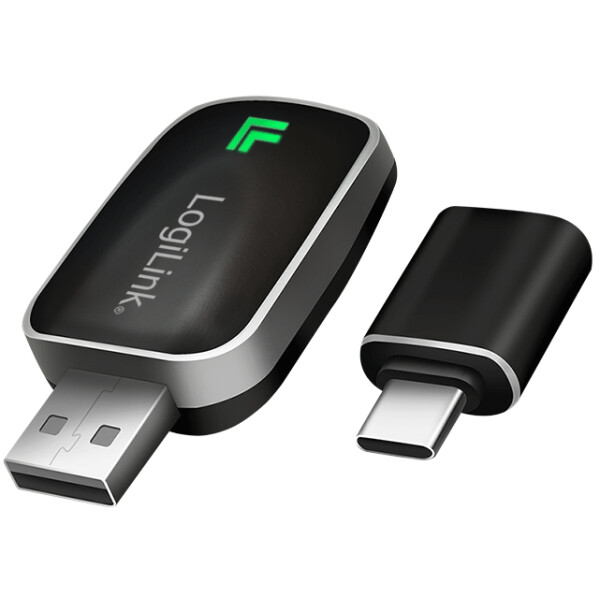 LogiLink BT 5.0 KFZ-Autoadapter, bluetoothfähig, schwarz