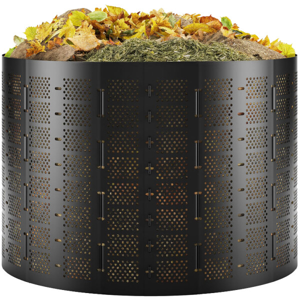 Bradas Kompostbeh&auml;lter, 800 Liter, aus HDPE, schwarz