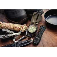 ANSMANN Akku LED-Taschenlampe Survival TS450RF, schwarz