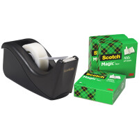 3M Scotch Tischabroller C60, schwarz, bestückt,...