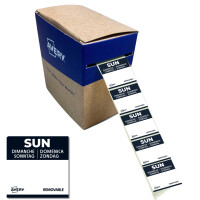 AVERY Tages-Etiketten SUN, 25 x 25 mm, schwarz