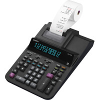 CASIO druckender Tischrechner DR-200R-BK, schwarz