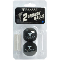 TALBOT torro Squashball, schwarz gelb, extra langsam, 2er