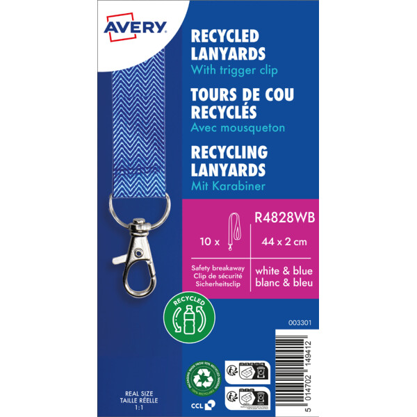AVERY Textilband Lanyard, aus rPET, 20x440 mm, Farbverlauf