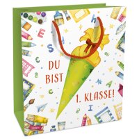 BRAUN+COMPANY Geschenktragetasche Schultüte, 21 x 18...