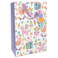 BRAUN+COMPANY Geschenktragetasche Kind Girly, 36 x 24 x...