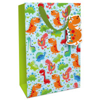 BRAUN+COMPANY Geschenktragetasche Dinos Kind, 36 x 24 x...